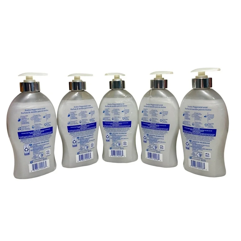 Softsoap Liquid Hand Soap Festive Peppermint Limited Edition Christmas Lot of 5